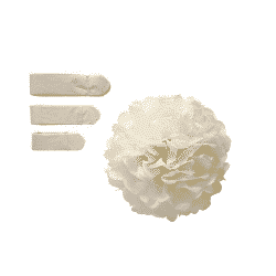 Pompomit, Luonnonvalkoiset 3kpl