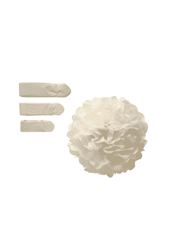 Pompomit, Luonnonvalkoiset 3kpl