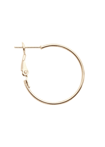 Korvakorurengas 25mm, kullan värinen 8kpl