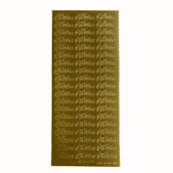 Ääriviivatarra, 1615 Kiitos kulta