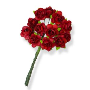 Paperiruusu 1,5cm, Punainen