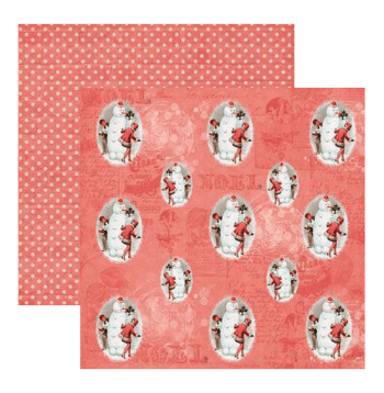 Reprint skräppipaperi RP0098 Snowman 30,5x30,5cm