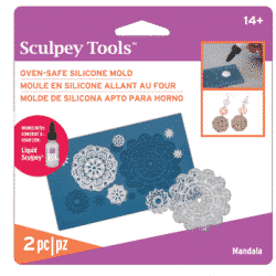 Sculpey silikonimuotti, Mandala