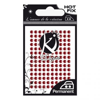 Ki-Sign tekstiilistrassi 3 mm, Punainen