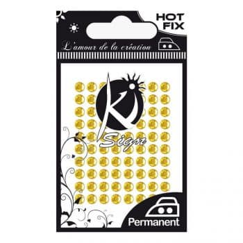 Ki-Sign tekstiilistrassi 4 mm, Kultainen