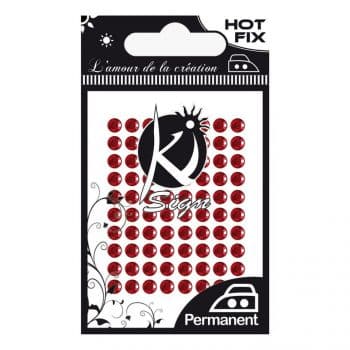 Ki-Sign tekstiilistrassi 4 mm, Punainen