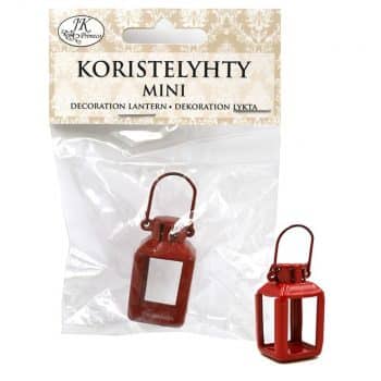 Koristelyhty mini, 3843 punainen