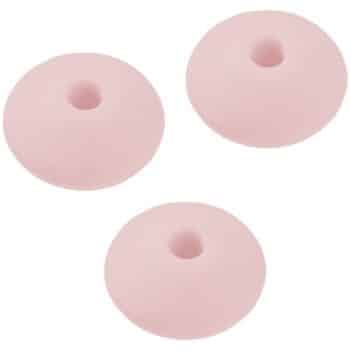 Schnulli Silikonihelmet, kiekko, vaaleanpunainen