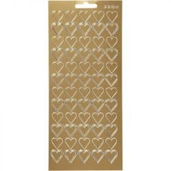 Ääriviivatarra, Sydän kulta