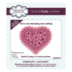 Creative Expressions StampCuts, Leimaava stanssi, Lace heart