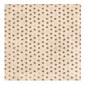 Reprint Skräppipaperi 30x30cm, Chocolate Hearts