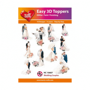 Valmiiksi leikatut 3D-kuvat, HC10687, Hääparit