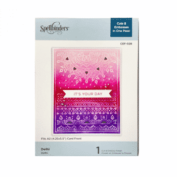 Spellbinders, Leikkaava kohokuviotasku 11x15cm, Delhi