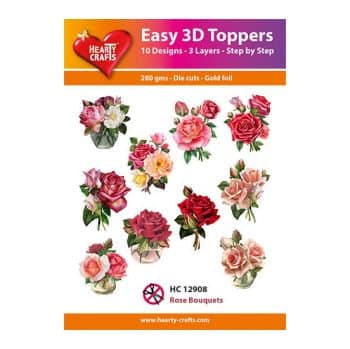 Valmiiksi leikatut 3D-kuvat, HC12908, Punaiset ruusut