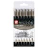 Sakura Pigma Micron Kuitukärkikynä setti 6+1 kpl