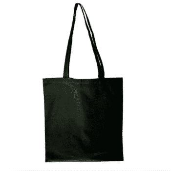 Puuvillakassi 38x42cm 270g/m2, musta