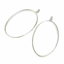 Riipuskehys, soikea 2kpl hopea