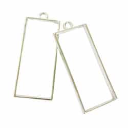 Riipuskehys, suorakaide 2kpl hopea