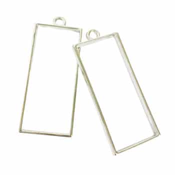 Riipuskehys, suorakaide 2kpl hopea