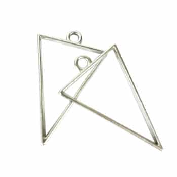 Riipuskehys, kolmio 2kpl hopea