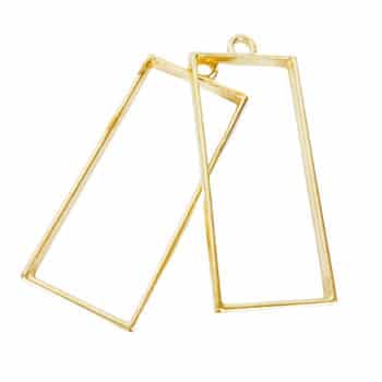 Riipuskehys, suorakaide 2kpl kulta