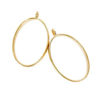 Riipuskehys, soikea 2kpl kulta