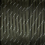 Paracord naru 550lb 4mm, R2 Heijastava armeijanvihreä