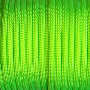 Paracord naru 550lb 4mm, S34 Neon vihreä