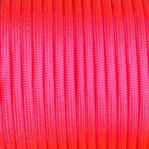 Paracord naru 550lb 4mm, S15 Neon Pinkki