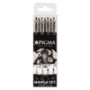 Sakura Pigma Manga setti, Seepia 4kpl