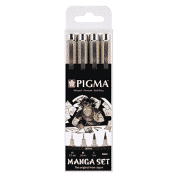 Sakura Pigma Manga setti, Seepia 4kpl