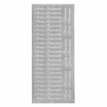 Ääriviivatarrat, 9369 Iloista Pääsiäistä hopea