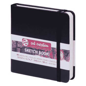 Talens Art Creation Sketch book 12x12cm, Musta