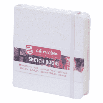 Art Creation Sketch book 12x12cm, Valkoinen
