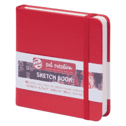 Talens Art Creation Sketch book 12x12cm, Punainen