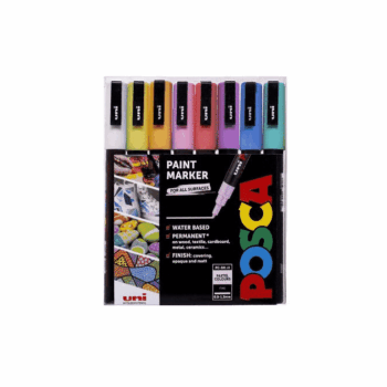 Posca Maalikynäsetti 3M 0,9-1,3 mm, Pastellivärit 8kpl
