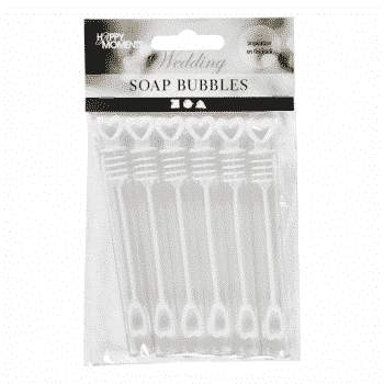 Saippuakuplaputki, Sydän valkoinen 6kpl