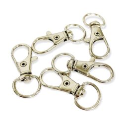 Karabiinilukko 32mm, hopea 5kpl