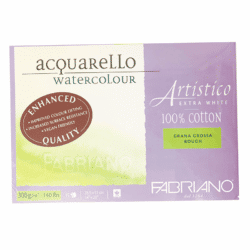 Fabriano Artistico Akvarellilehtiö 300g, 35,5 x 51cm, Karkea, Extra White