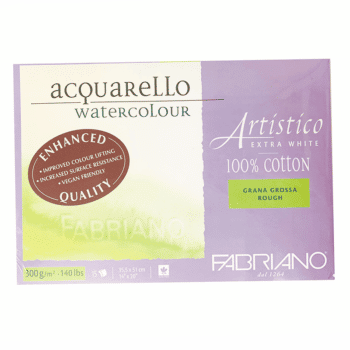Fabriano Artistico Akvarellilehtiö 300g, 35,5 x 51cm, Karkea, Extra White