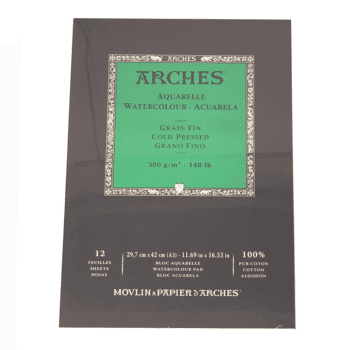 Arches puolikarkea akvarellilehtiö 300g, A3