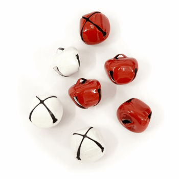 Kulkuset 12mm, Punainen ja valkoinen 10 kpl