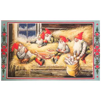 Joulujuliste, 19 Tontut olkien päällä