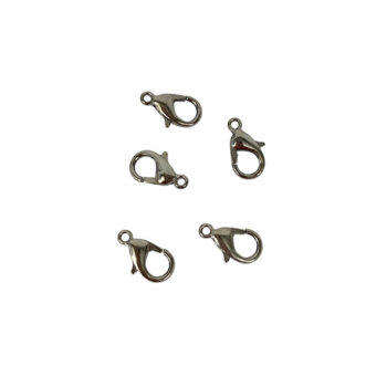 Papukaijalukko 12mm, 9236 antrasiitti 5kpl