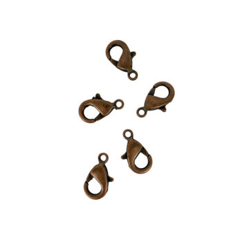 Papukaijalukko 12mm, 1233 kuparin värinen 5kpl