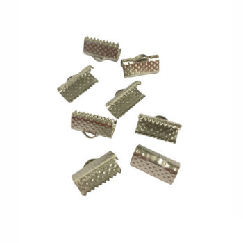 Nauhanpää lenkillä 13x6mm, 1902 hopean värinen 8 kpl