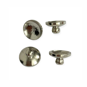 Helmikuppi / ripustin 10mm, hopean värinen 4 kpl