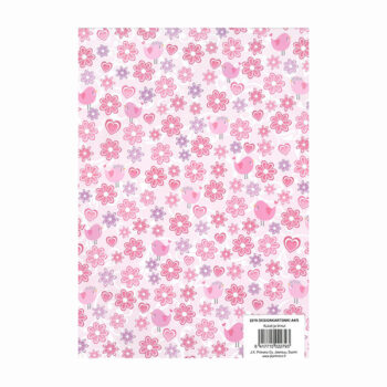 Designkartonki A4, 2279 Kukat ja linnut 5 kpl