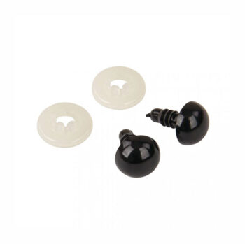 Turvasilmät 12mm, musta 10 kpl