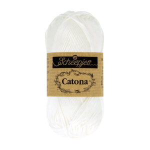 Scheepjes Catona puuvillalanka 50g, 106 valkoinen